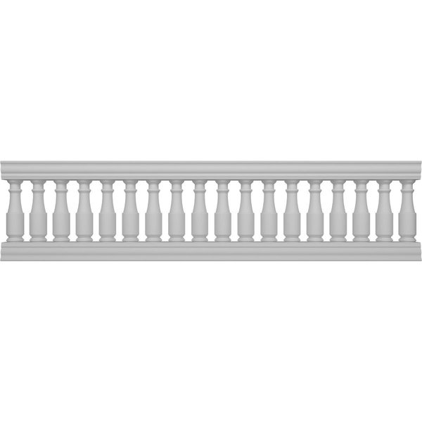 Ekena Millwork Fiberthane Hamilton Balustrade Railing Kit Style N (6 7/8" On-Center Spacing to Pass 4" Sphere Code) BALK32X120HMN